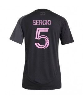 Günstige Inter Miami Sergio Busquets #5 Auswärtstrikot Damen 2025-26 Kurzarm
